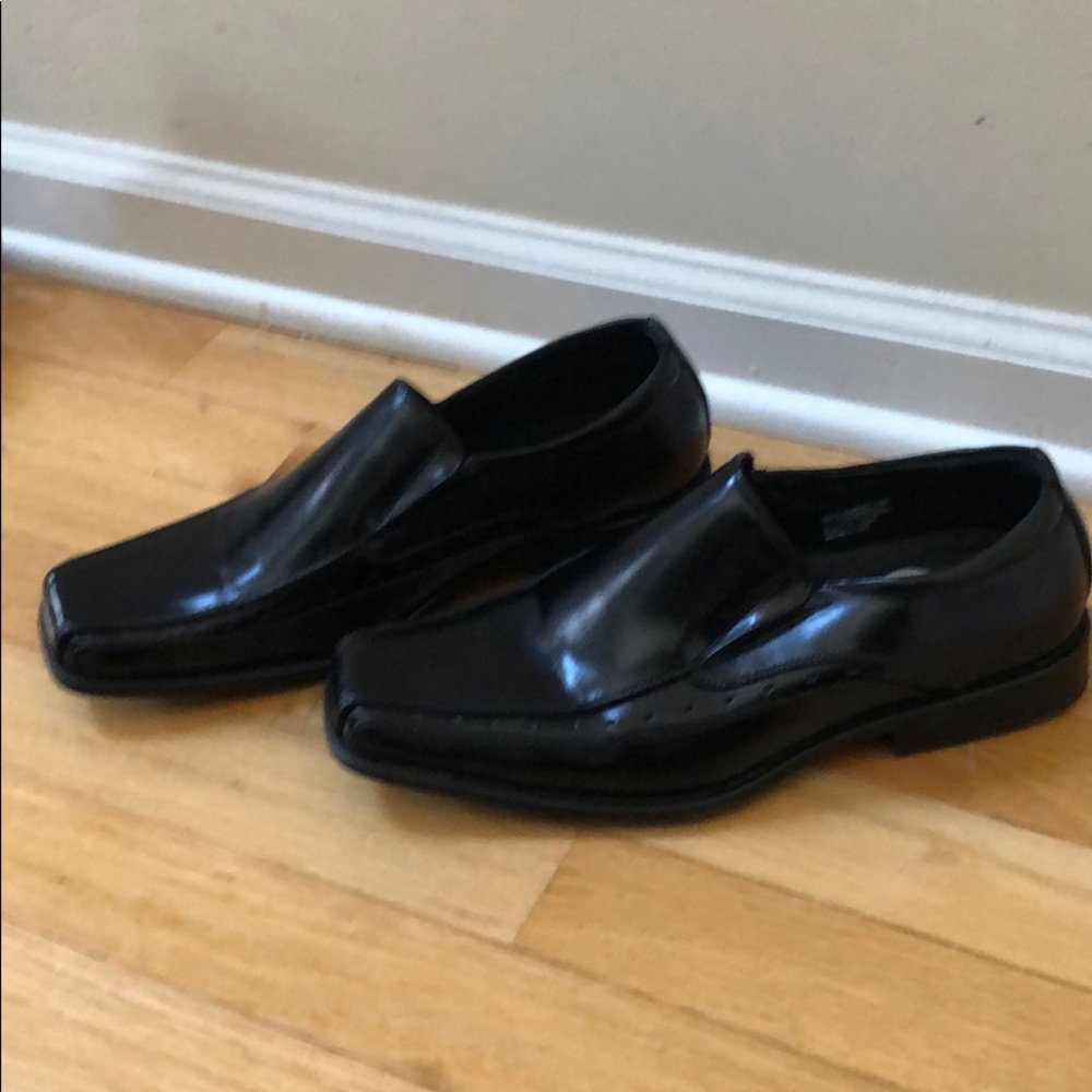 Men’s black leather Stacy Adams loafers size 6 1/2